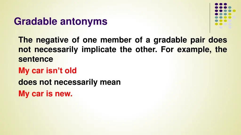 gradable antonyms 1