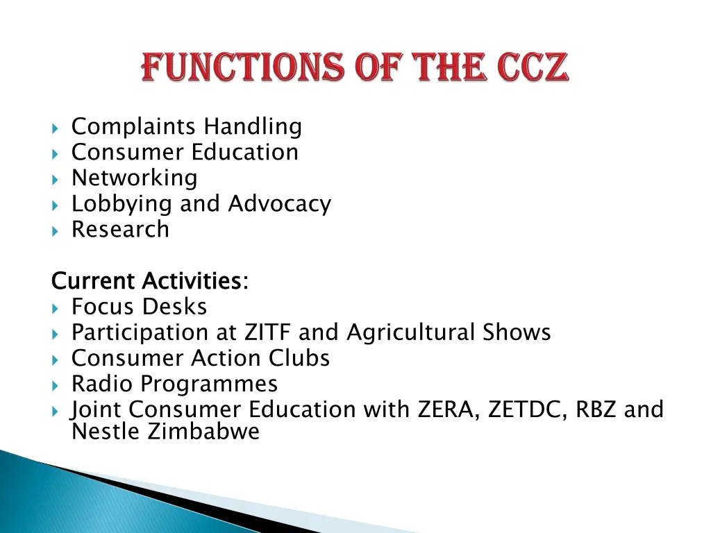 complaints handling consumer education networking