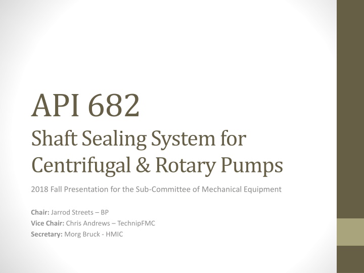 api 682 shaft sealing system for centrifugal