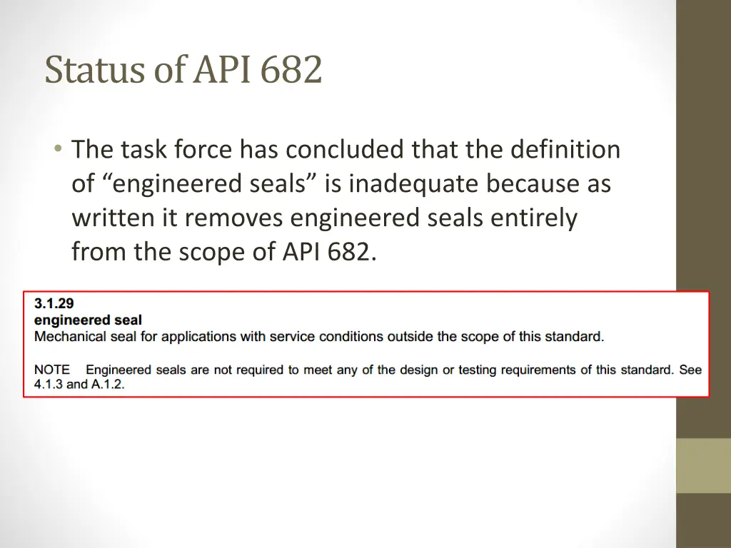 status of api 682 4