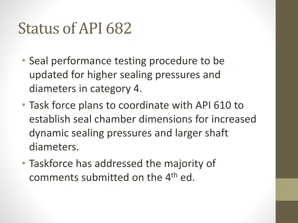 status of api 682 6