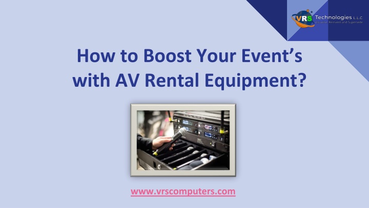 how to boost your event s with av rental equipment