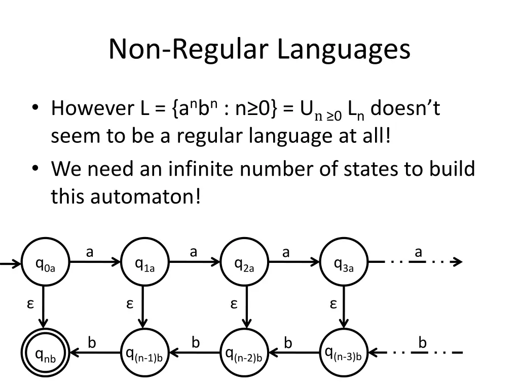 non regular languages 5