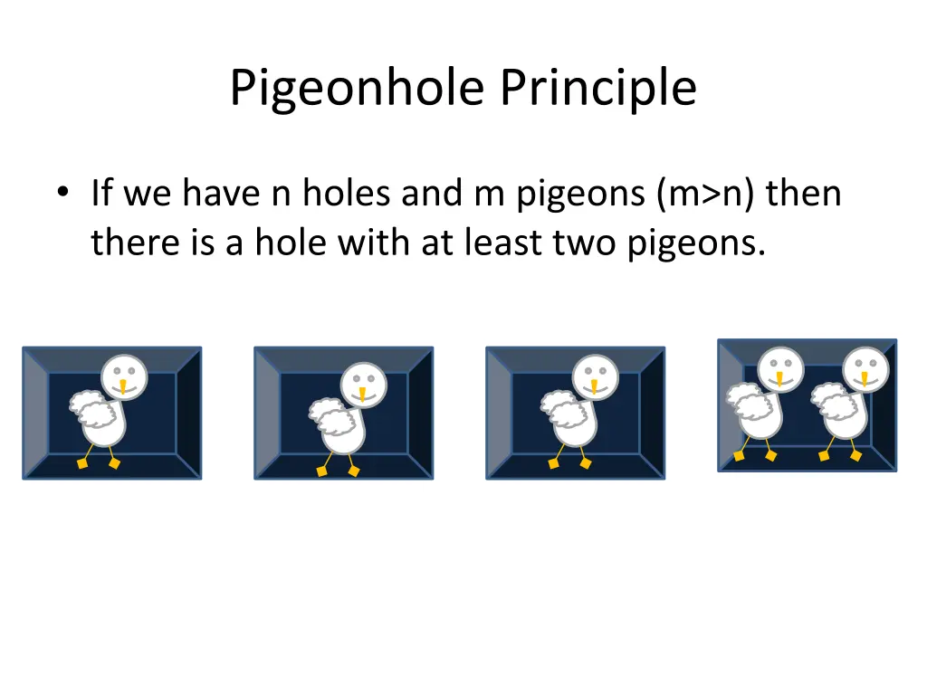 pigeonhole principle 1