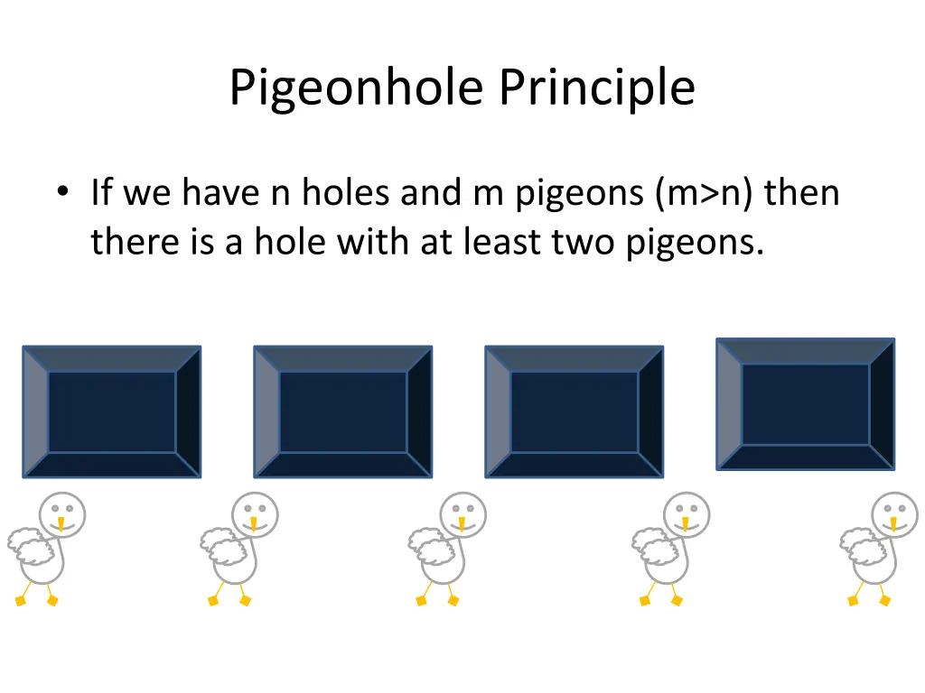 pigeonhole principle