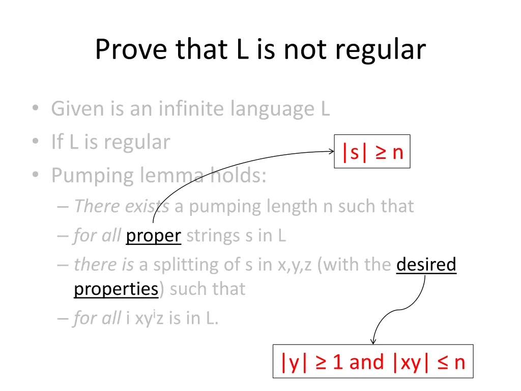 prove that l is not regular 4