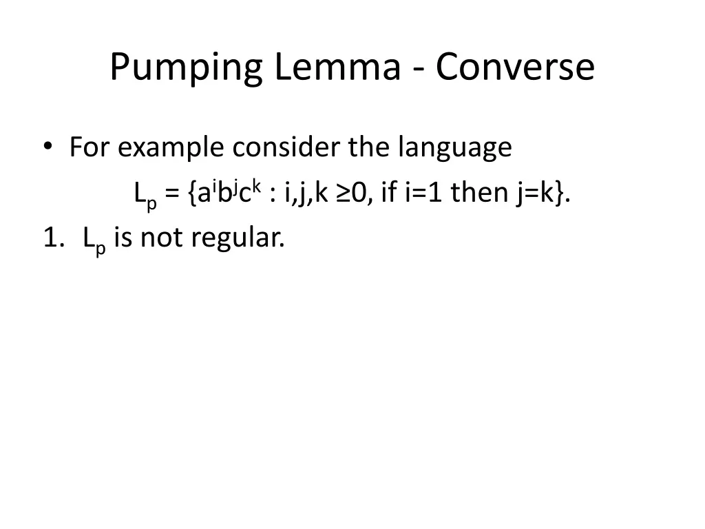 pumping lemma converse 1