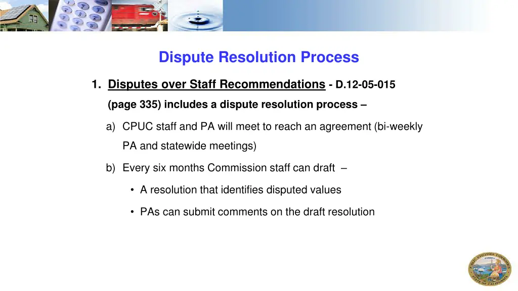 dispute resolution process