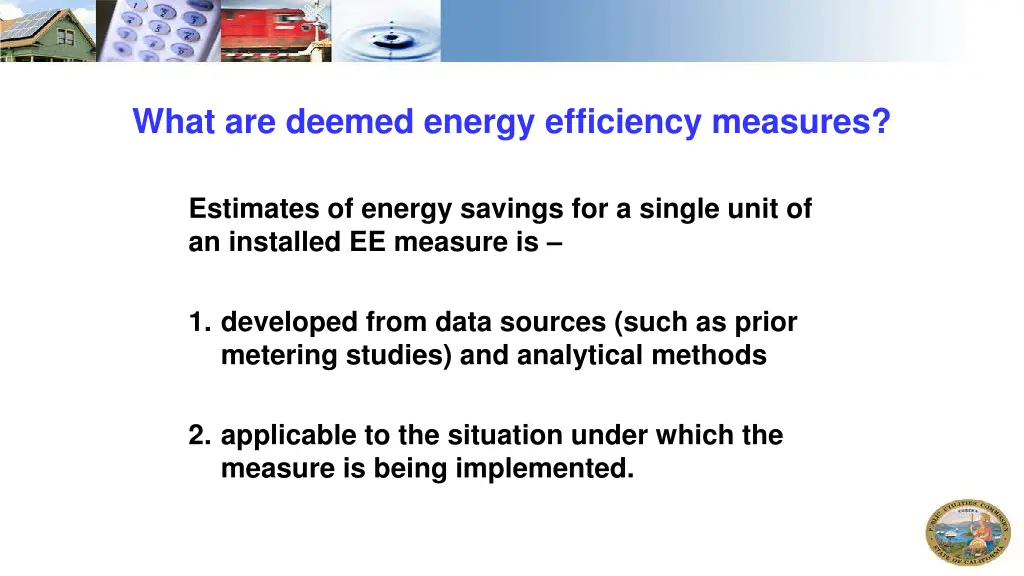 what are deemed energy efficiency measures