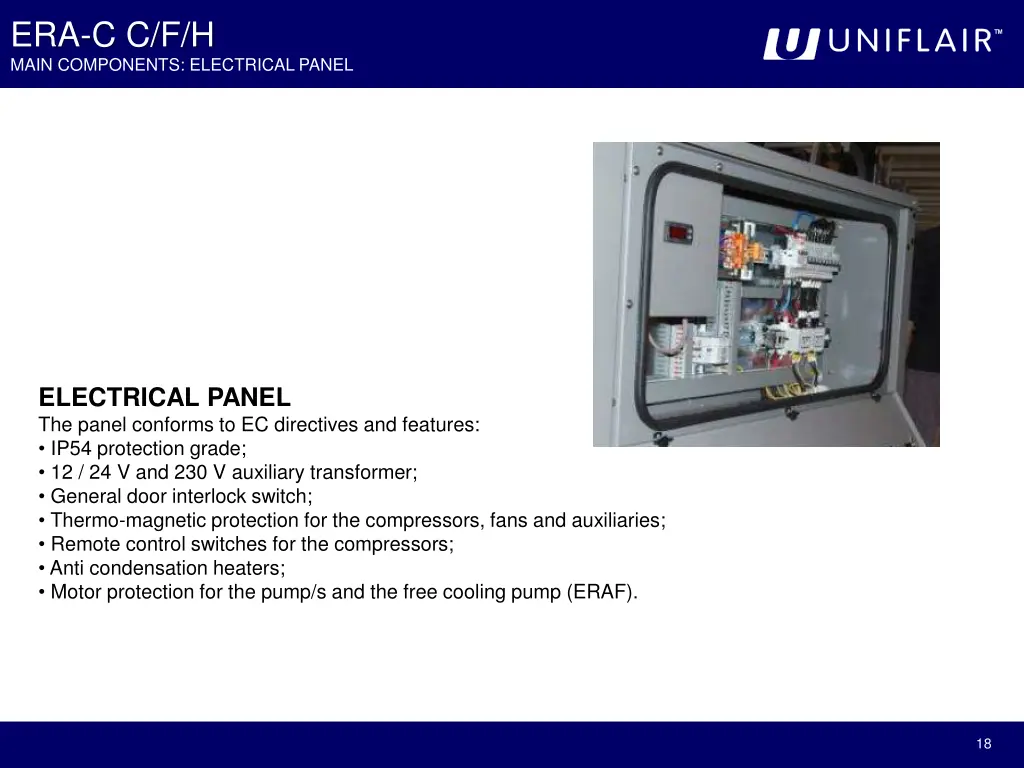 era c c f h main components electrical panel