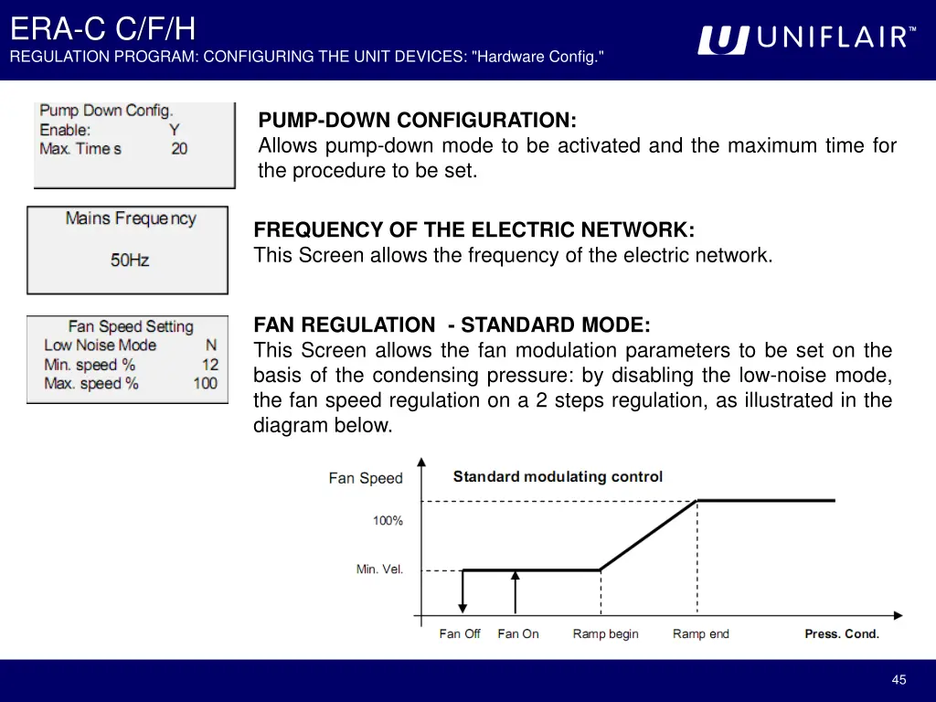 era c c f h regulation program configuring 3