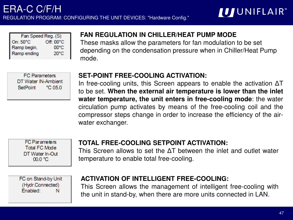 era c c f h regulation program configuring 5