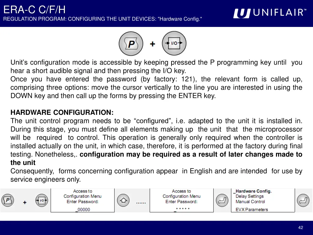 era c c f h regulation program configuring