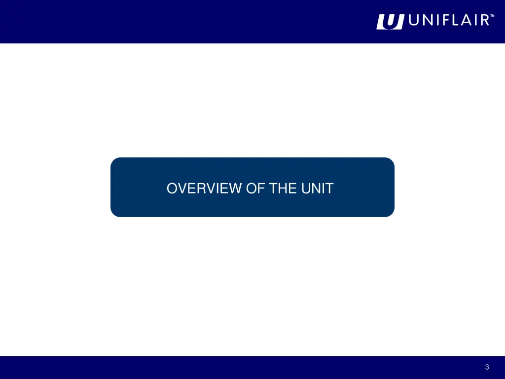 overview of the unit