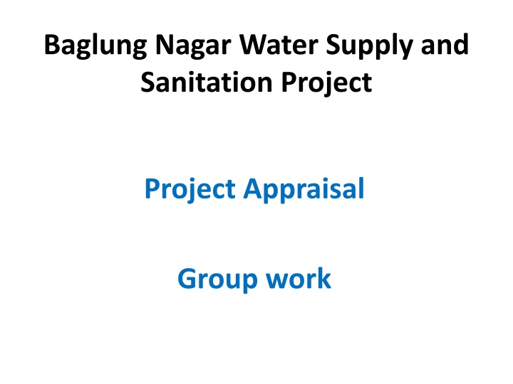 baglung nagar water supply and sanitation project