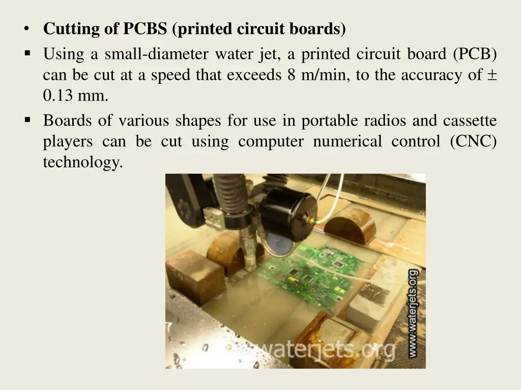 cutting of pcbs printed circuit boards using