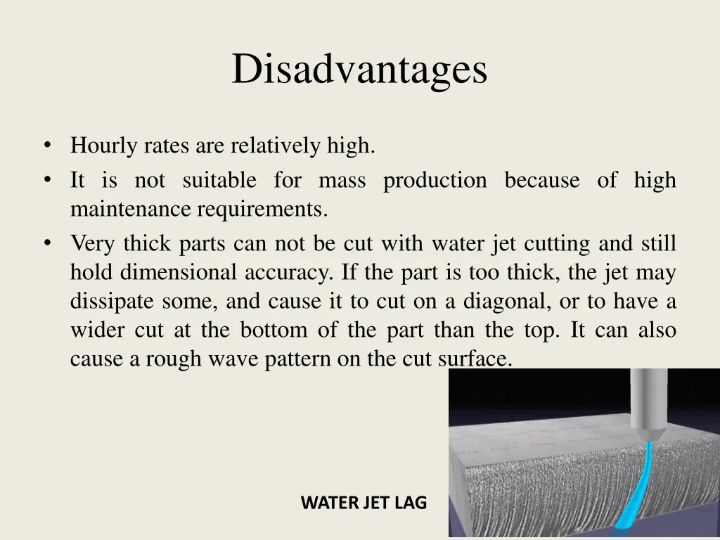 disadvantages