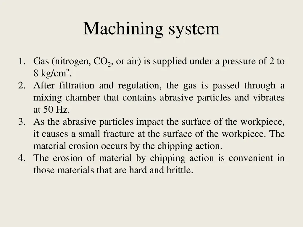 machining system 1