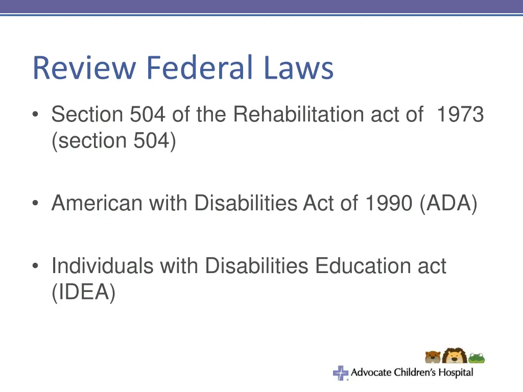 review federal laws