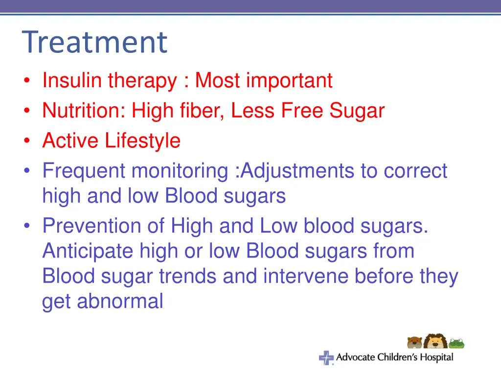 treatment insulin therapy most important