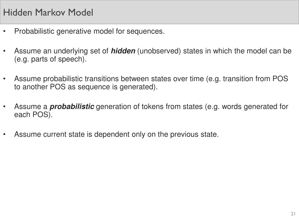 hidden markov model