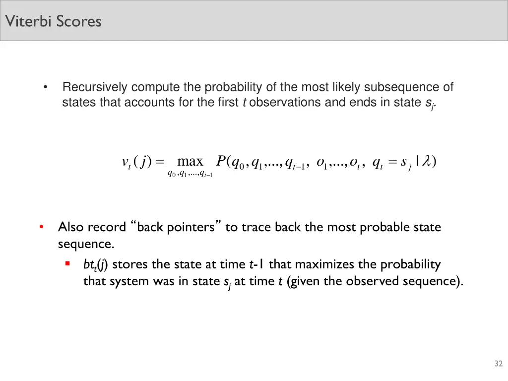 viterbi scores