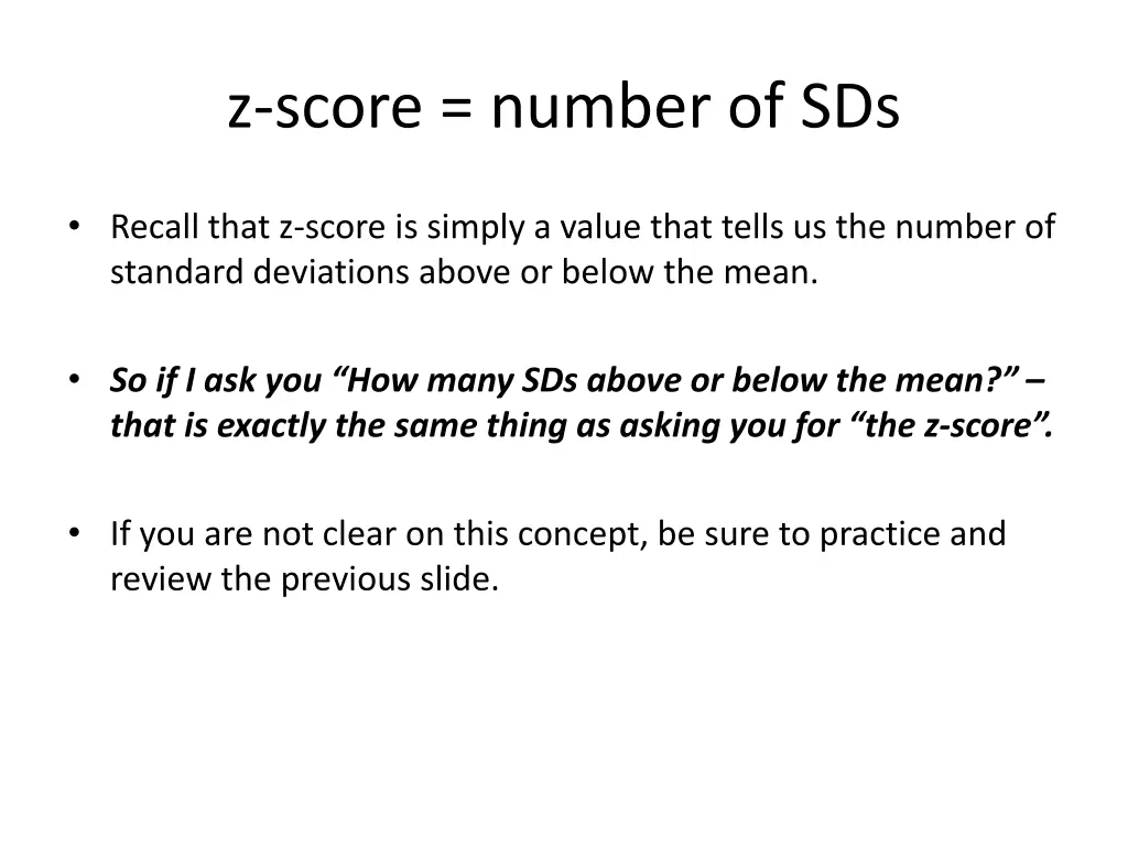 z score number of sds