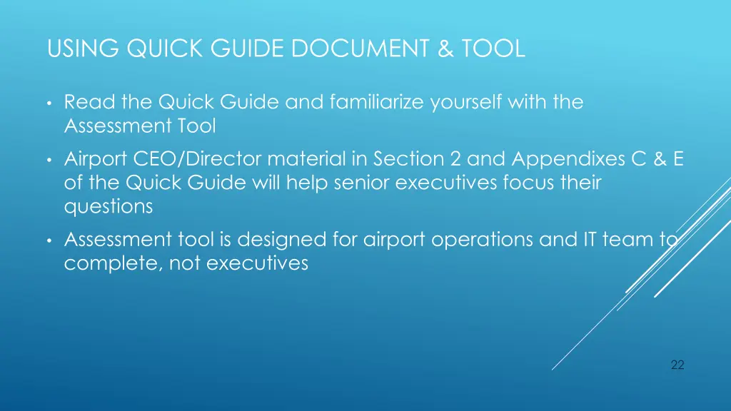 using quick guide document tool