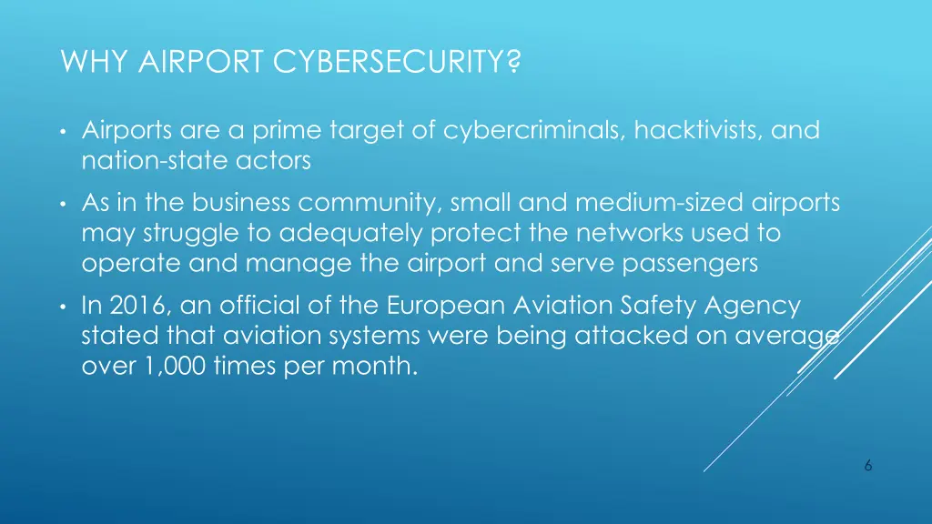 why airport cybersecurity