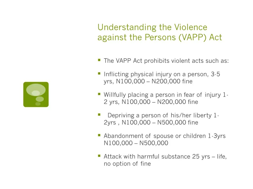 understanding the violence against the persons