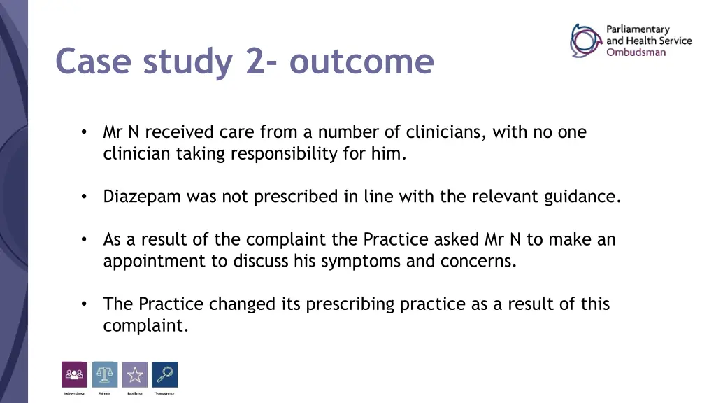 case study 2 outcome