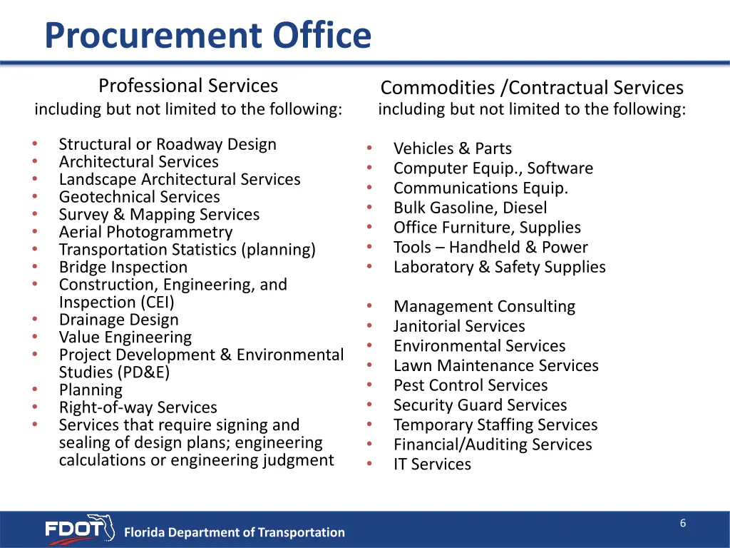 procurement office