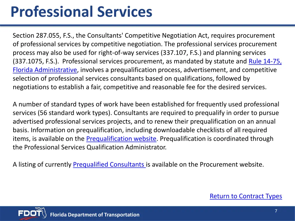 professional services