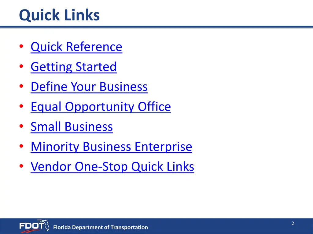 quick links