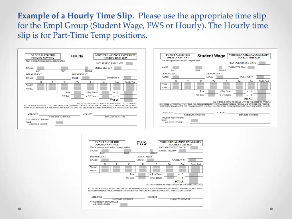 example of a hourly time slip please