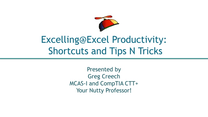 excelling@excel productivity shortcuts and tips