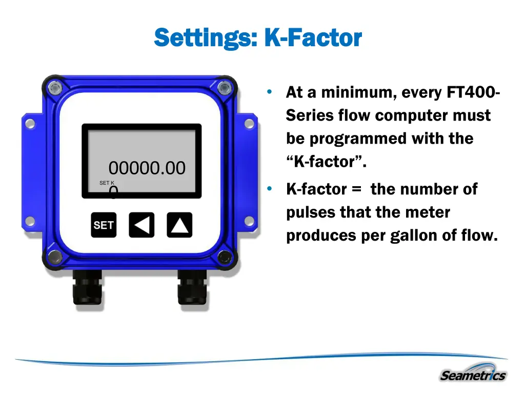 settings k settings k factor