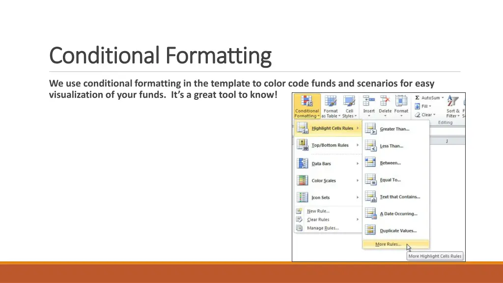 conditional formatting conditional formatting