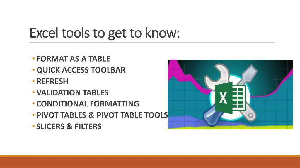 excel tools to get to know excel tools