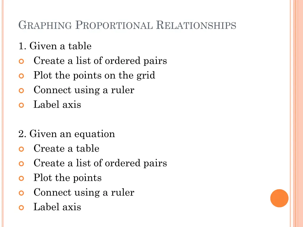 g raphing p roportional r elationships