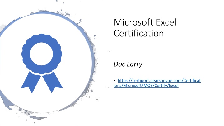 microsoft excel certification