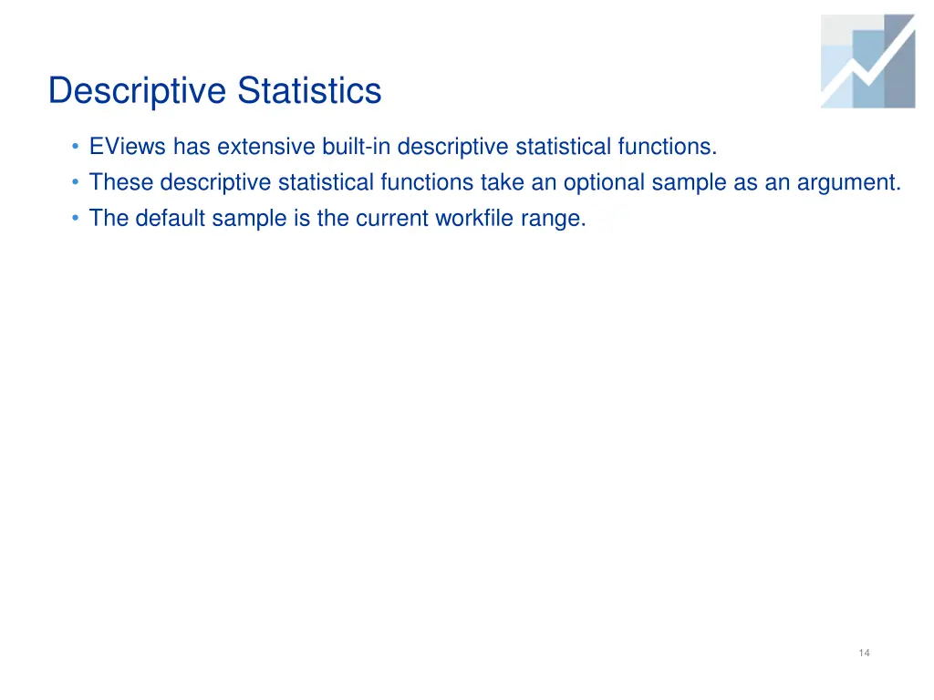 descriptive statistics