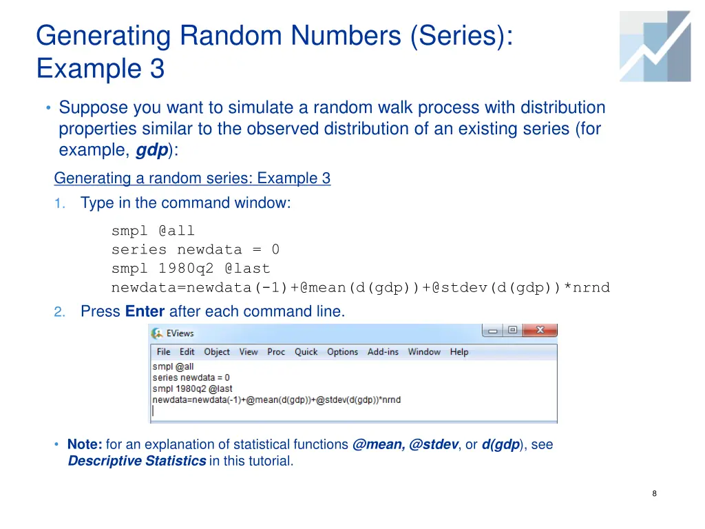 generating random numbers series example 3