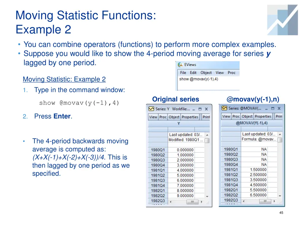 moving statistic functions example