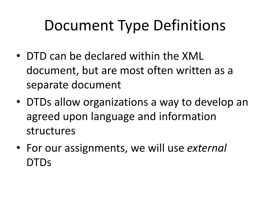 document type definitions 1