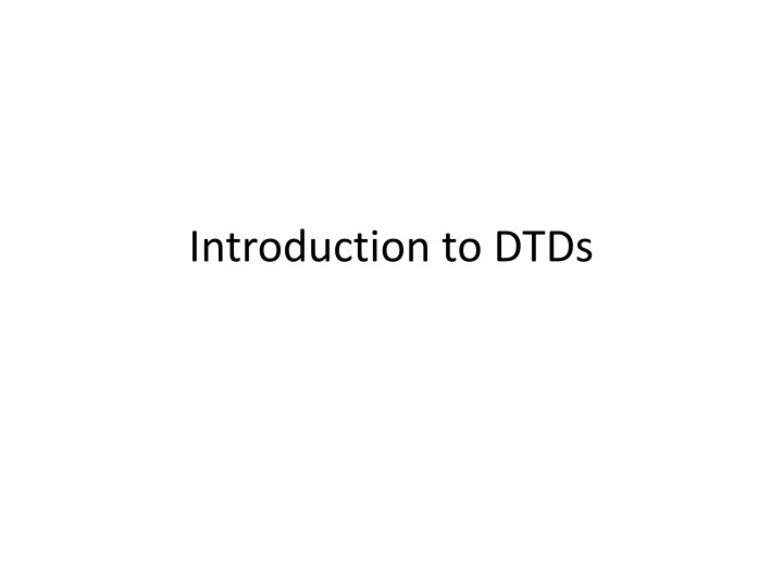 introduction to dtds