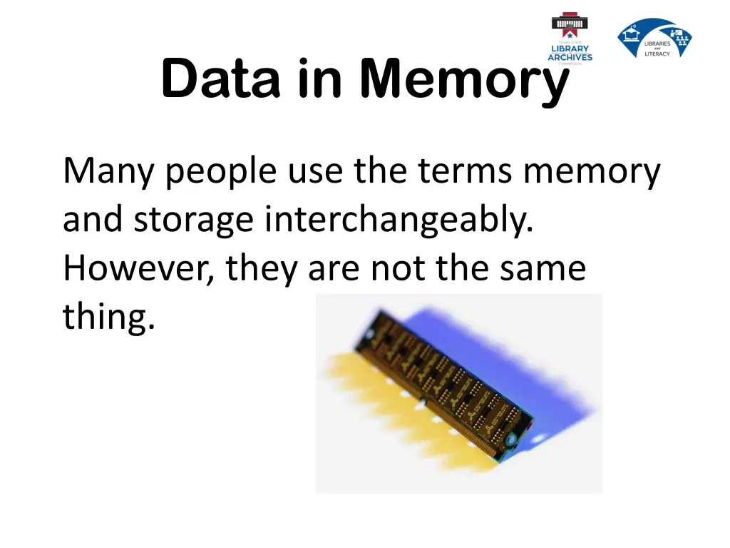 data in memory