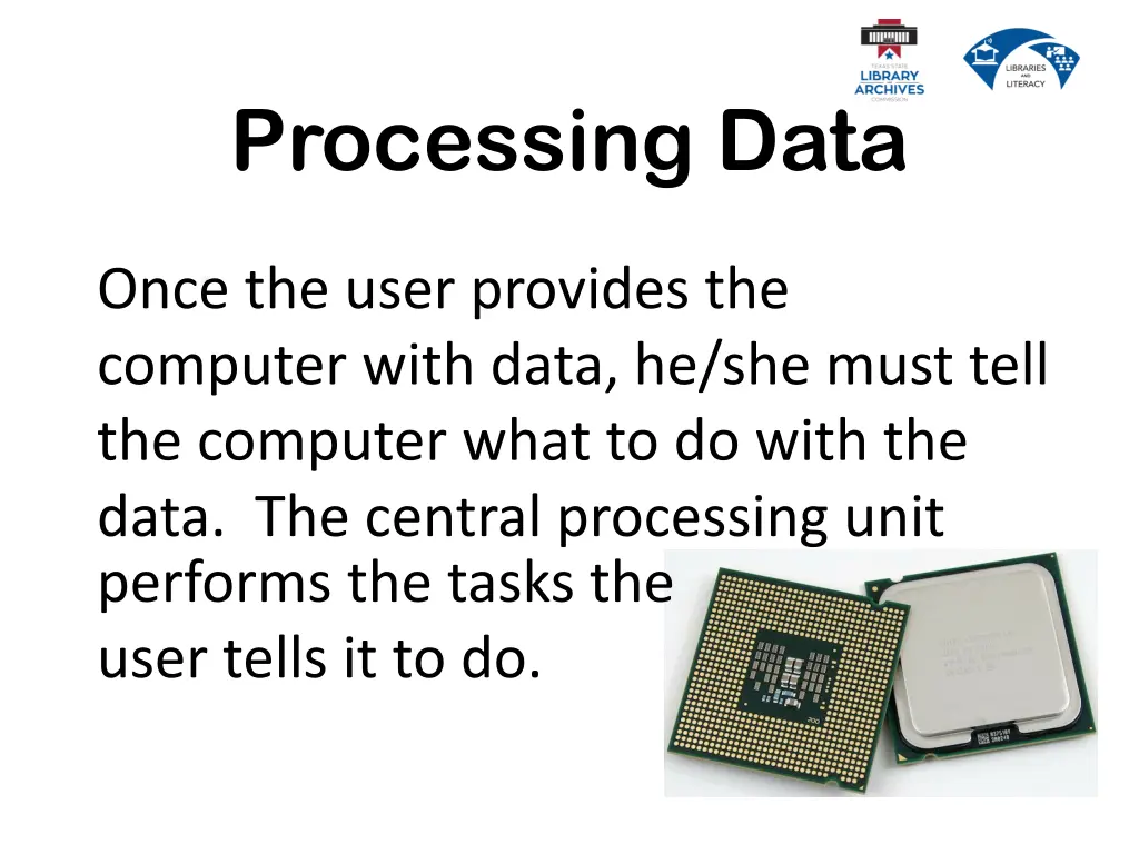 processing data