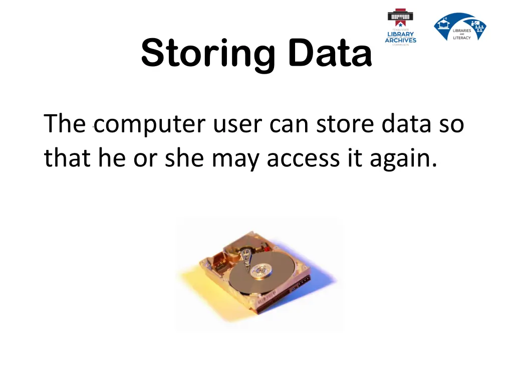 storing data