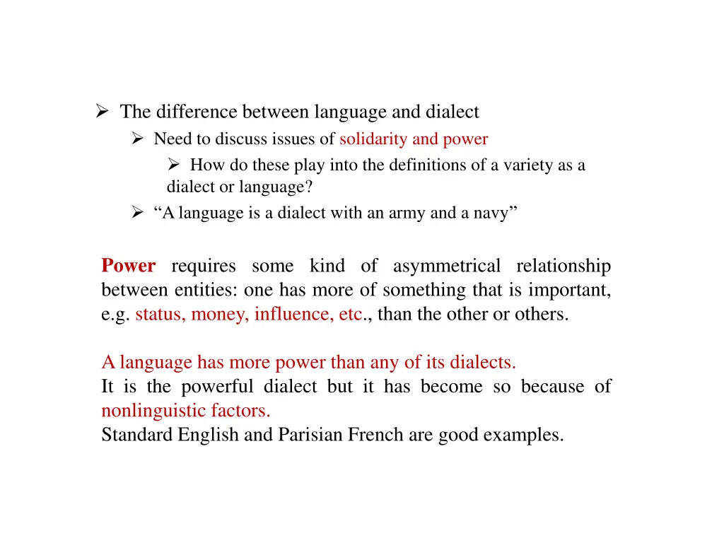 the difference between language and dialect need